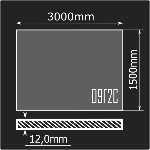 Лист горячекатаный 12*1500*3000 09Г2С Феррум ГОСТ 19281-2014 Лист горячекатаный 12*1500*3000 09Г2С Феррум ГОСТ 19281-2014