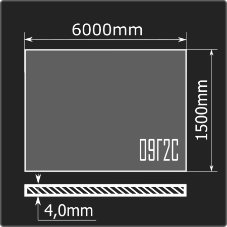 Лист горячекатаный 4,0*1500*6000 09Г2С ММК ГОСТ 19281-2014 Лист горячекатаный 4,0*1500*6000 09Г2С ММК ГОСТ 19281-2014